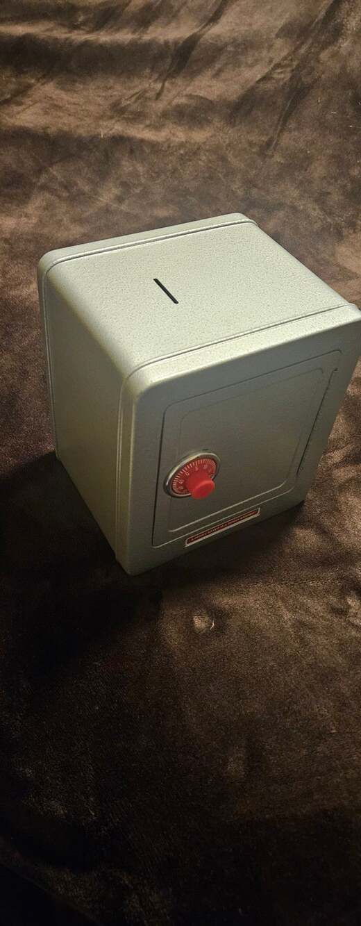 Schylling Steel Safe with Alarm Combination Lock Toy Bank